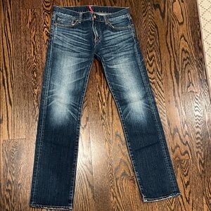 Uniqlo Men's Dark Blue Straight Jeans size 32 x 34